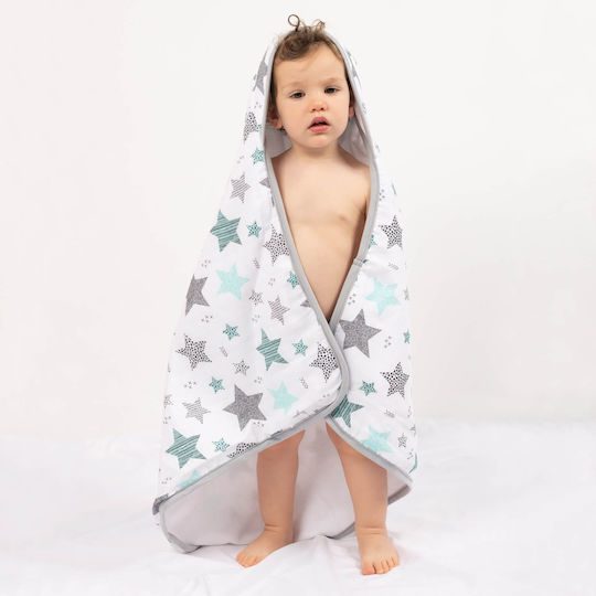 Kidizi Hooded Baby Bath Towel Mint