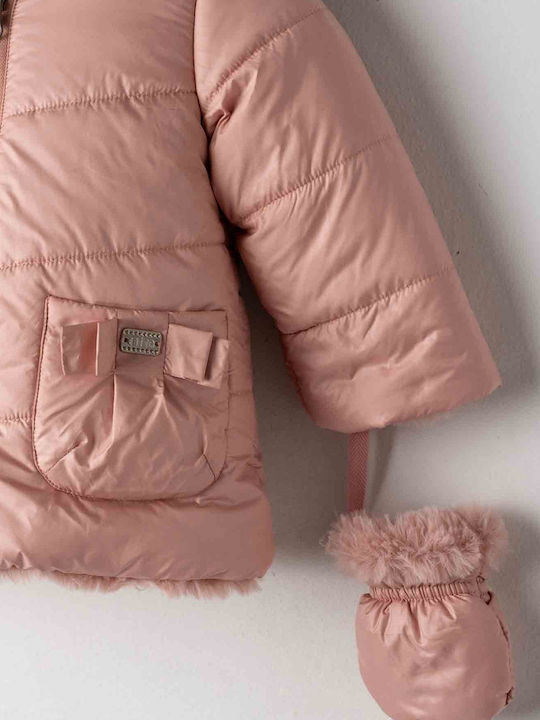 Kids' Casual Jacket with Hood Pink