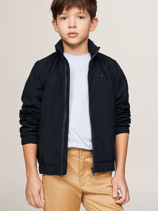 Kinder Freizeitjacke mit Kapuze Blue ESSENTIAL