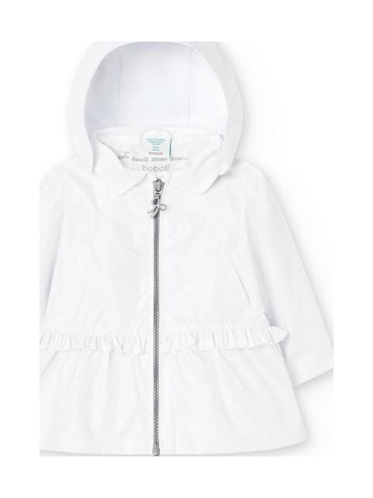 Kids' Casual Jacket with Hood White