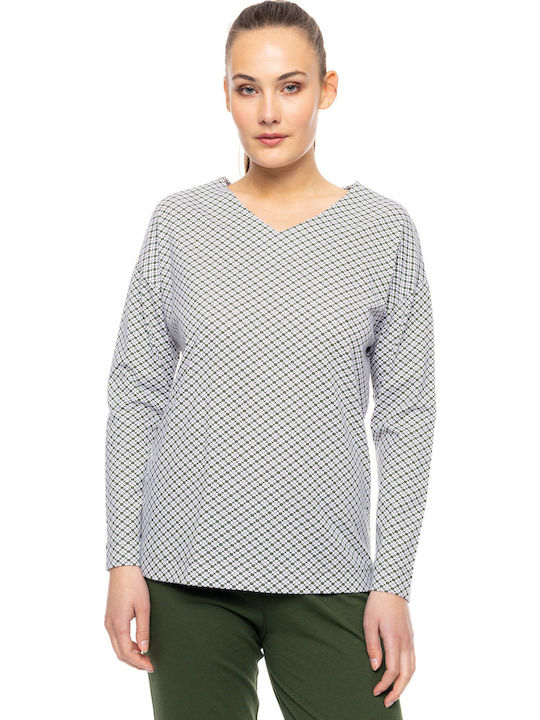 Pink Label Winter Women's Pyjama Set Green
