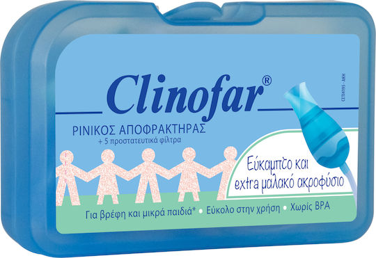 Clinofar Extra Soft με 5 Προστατευτικά Φίλτρα Ρινικός Αποφρακτήρας για Βρέφη και Παιδιά