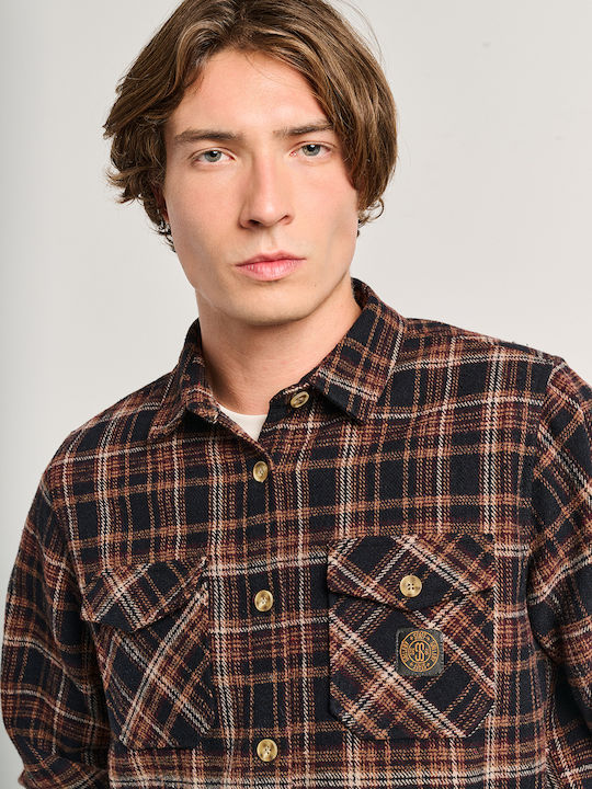 Men's Long Sleeve Overshirt in Regular Fit Multicolour 61-106.054.N0000