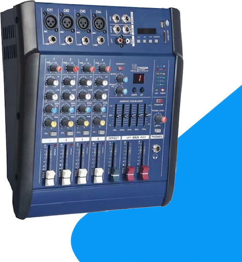 PMX402D PMX402D Analog Console 4 Channels 4 XLR Inputs