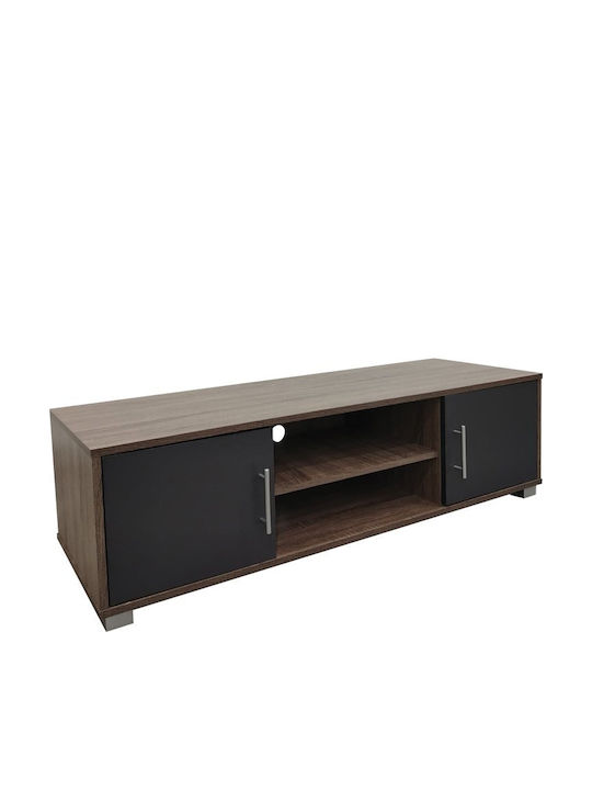 Έπιπλο Τηλεόρασης Oak-ανθρακί Μ120xΠ40xΥ40cm