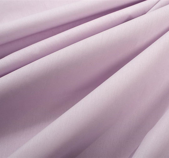 Dimcol Βρεφική Παπλωματοθήκη Bebe Solid Light Purple 120x160εκ.