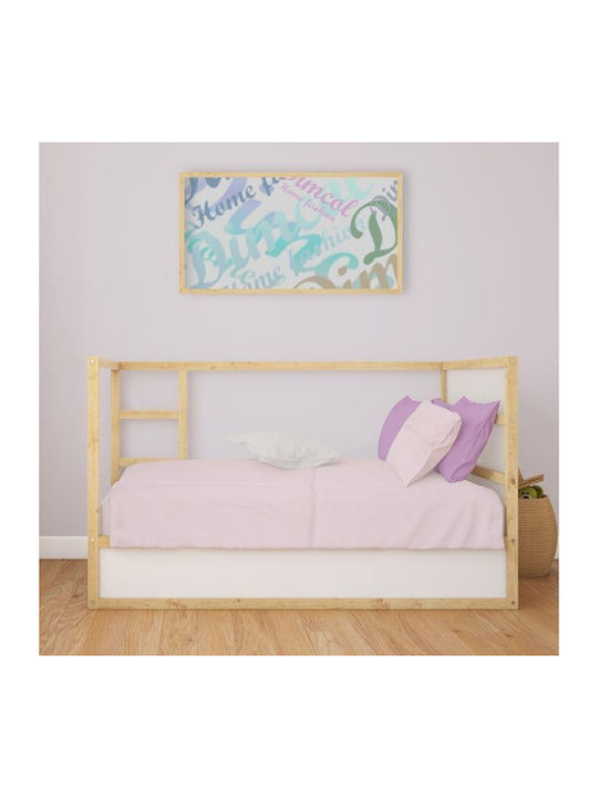 Dimcol Bebe Solid Baby Cotton Pillowcase Purple 45x35cm