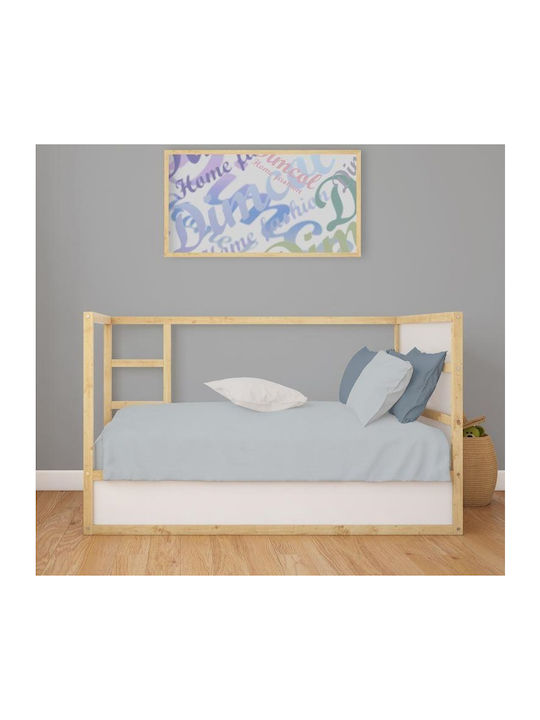 Dimcol Bebe Solid Baby Cotton Pillowcase Blue 45x35cm