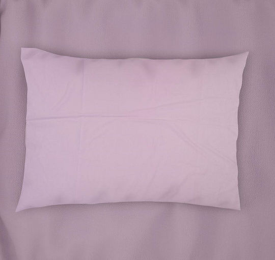 Dimcol Bebe Solid Față de pernă pentru bebeluși din 100% bumbac Light Purple 45x35cm