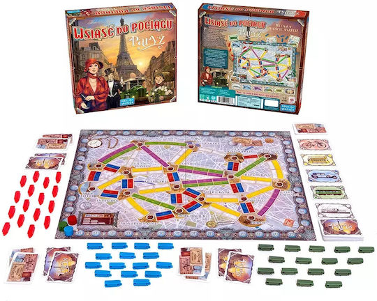 Board Game Ticket to Ride: Paris for 2-4 Players 8+ Years Old (PL) Rebel Games