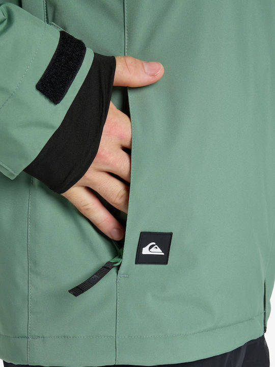 Quiksilver Sycamore Solid EQYTJ03502-GND0 Ανδρικό Μπουφάν για Σκι & Snowboard Πράσινο