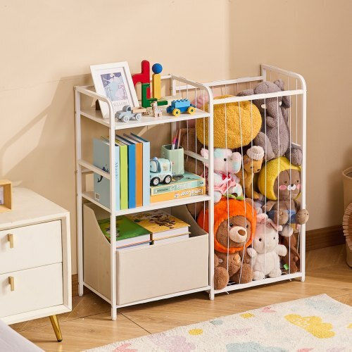 Vevor Σύστημα Αποθήκευσης Παιχνιδιών Λευκό 84.6x30x82cm