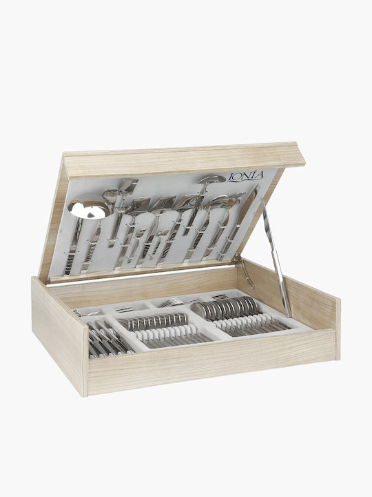 Ionia Novelty Besteckset Edelstahl Silber 72Stück