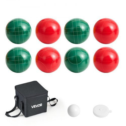 Vevor Bocce Ball Set Bocce Ball Game Set 107 Mm 8 Resin Balls 2 Colors Beach