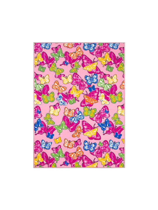 Kids Rug Carpet Nikotex Butterflies 133x190 Cm