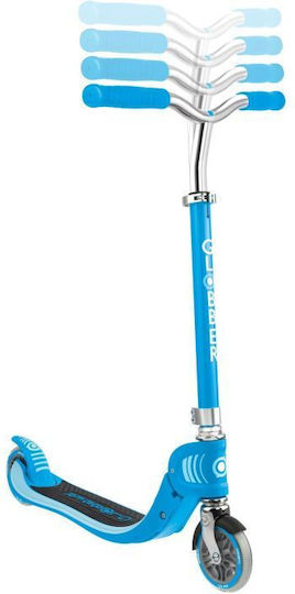 Globber Kids Scooter Foldable Flow 125 2-Wheel for 5+ Years Sky Blue