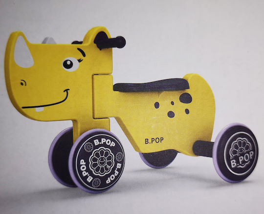 Zita Toys Baby Push Walker Animal Ride On for 18+ Months Yellow