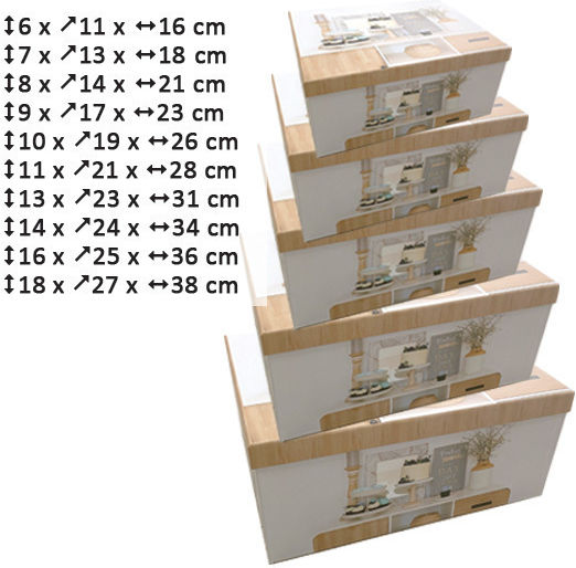 AGC Papier Aufbewahrungsbox mit Deckel 10 Stück