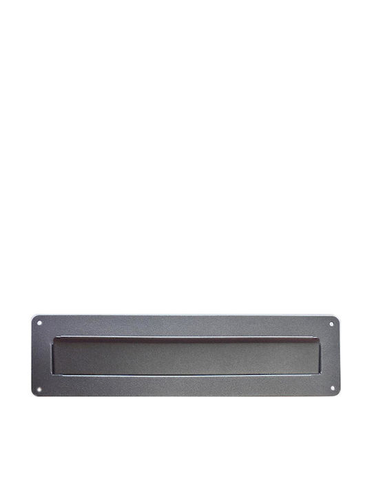 Viometal Θυρίδα Γραμματοκιβωτίου Inox σε Ασημί Χρώμα 38x10cm