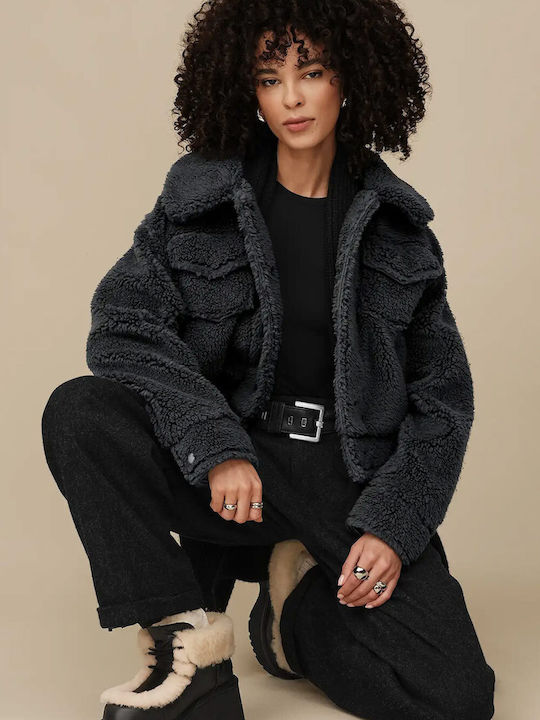 Frankie Women's Short Lifestyle Jacket for Winter Ink