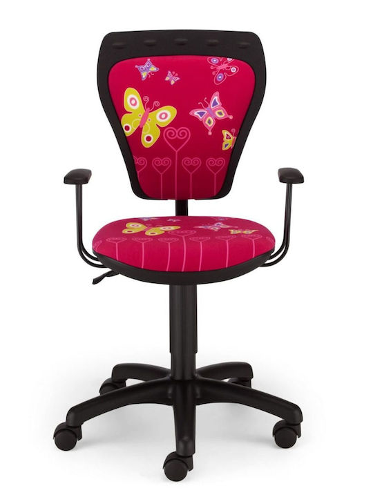 Kinderstühle Schreibtischstuhl Butterfly Rosa 55x55x79-97,5cm