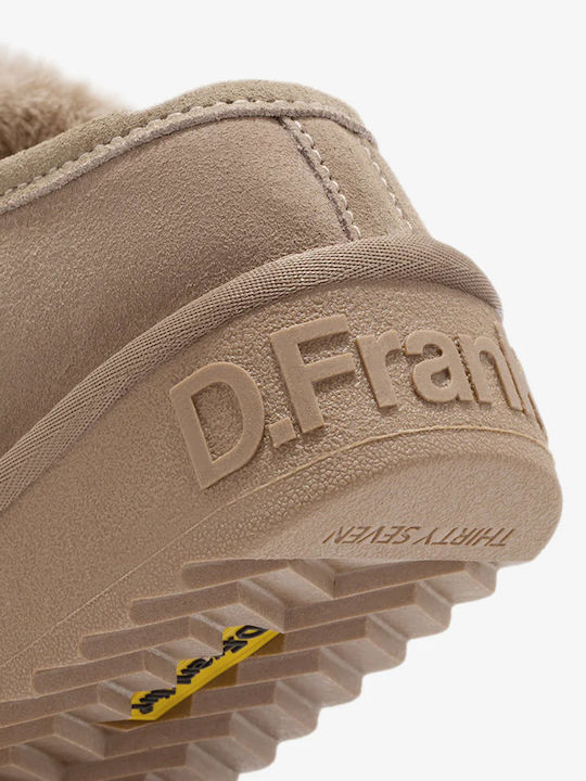 Flach Leder Mules in Braun Farbe