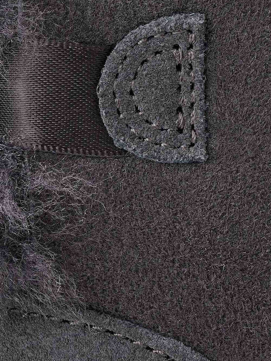 Bailey Bow Mini II Women's Ankle Boots with Fur Obsidian