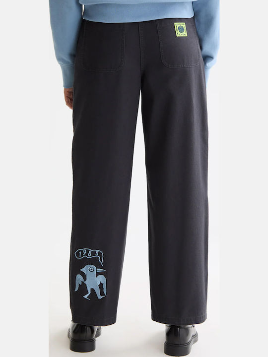 Scotch & Soda Raine Women's High Waist Fabric Palazzo Pants Charcoal