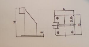 Stop for Swing Garage Door Long