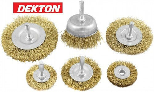 Dekton Dt80505 Σετ Συρματόβουρτσες Δραπάνου 6 Τεμαχίων