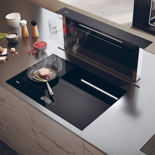 Haier Плъзгащ се аспиратор 90см Черен