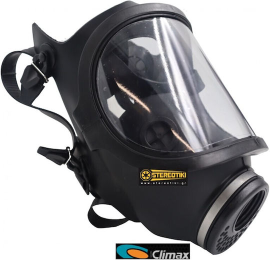 Climax 731c Mască De Protecție Față Întreagă Pentru Gaze Compatibilă Cu Filtre 725 Sau Orice Filtru Cu Filet Conform EN-148/1 Portocaliu Negru
