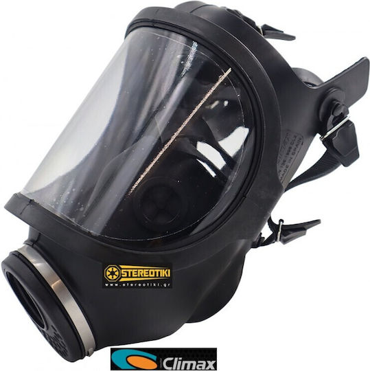 Climax 731c Mască De Protecție Față Întreagă Pentru Gaze Compatibilă Cu Filtre 725 Sau Orice Filtru Cu Filet Conform EN-148/1 Portocaliu Negru