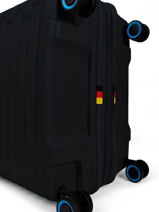 Bg Berlin Hard Travel Suitcases Black with 4 Wheels Set 3pcs
