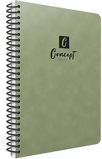 Uni Pap Spiral Notebook Ruled B5 2 Subjects 1pcs (Μiscellaneous Designs/Colors)