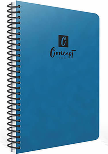 Uni Pap Spiral Notebook Ruled B5 2 Subjects 1pcs (Μiscellaneous Designs/Colors)