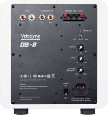 Velodyne Autoîntăritor Subwoofer cu Difuzor 8" 300W Alb