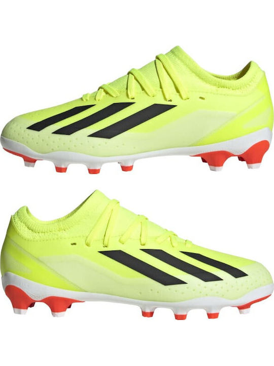 X Crazyfast League Kids Molded Soccer Shoes Yellow