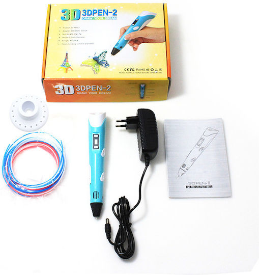 3D Pen Drawing Set Blue για Παιδιά 3+ Ετών