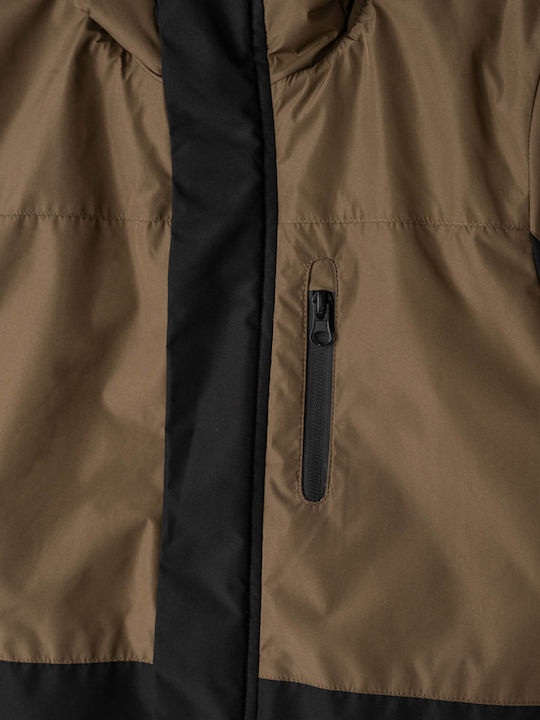 Kids' Parka with Lining & Hood Cigar - Black