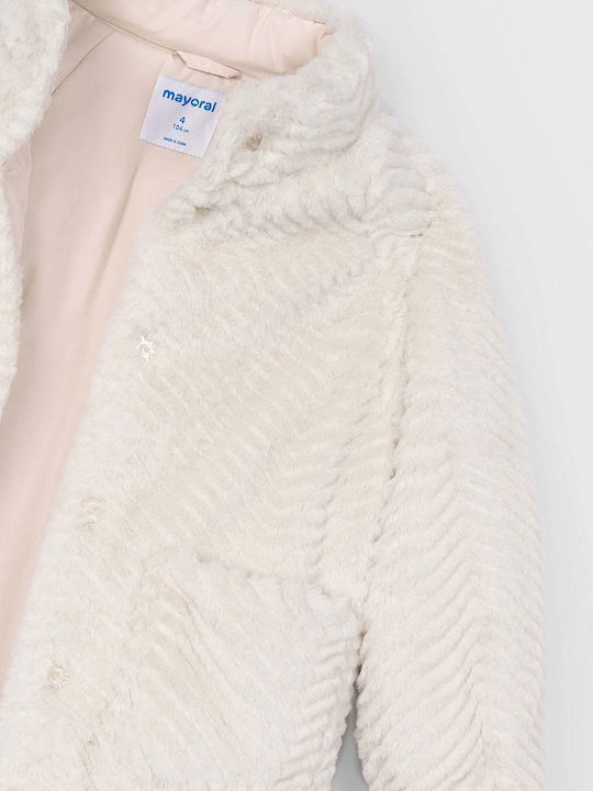 Kinder Pelz Lang Beige