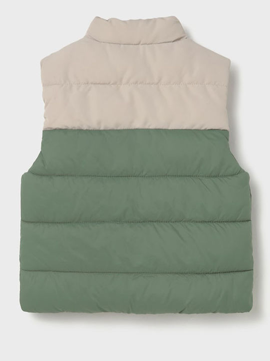 Kinder Freizeitjacke Ärmellos Beidseitig Green, Beige
