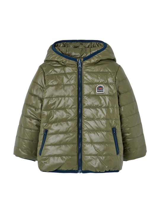 Kids' Casual Jacket Double Sided with Hood Dark Blue