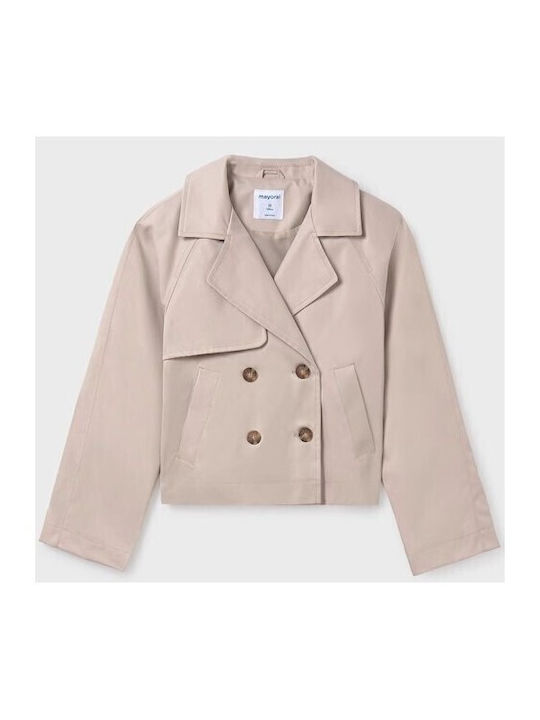 Sepia Kinder Trenchcoat Kurz Beige