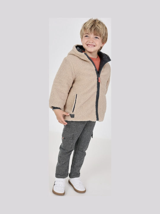 Kids' Casual Jacket Double Sided with Hood Anthracite