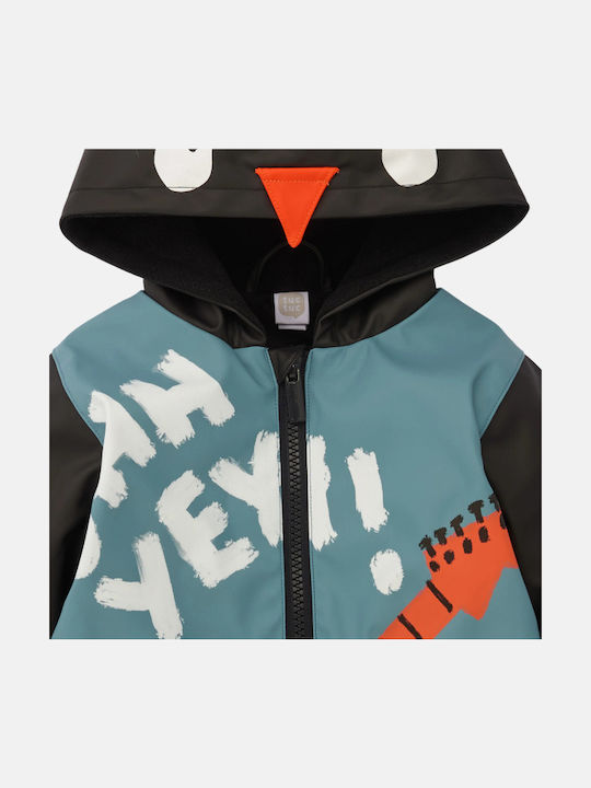 Kids' Casual Jacket with Lining & Hood Black