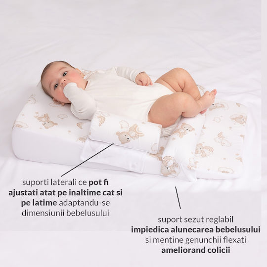 Kidizi Pernă pentru bebeluși pentru întoarcerea pe spate Bej 40x70buc