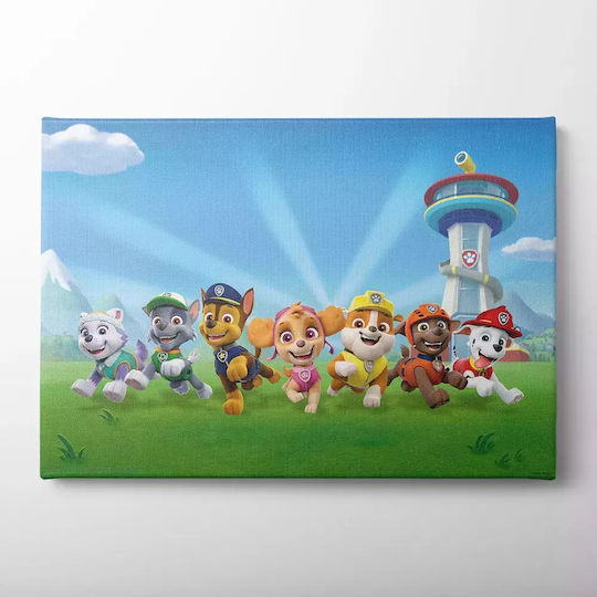 Παιδικός Πίνακας Καμβά Paw Patrol Knv0564 45cm X 65cm