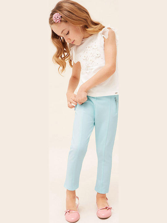 Kids' Fabric Pants Light Blue
