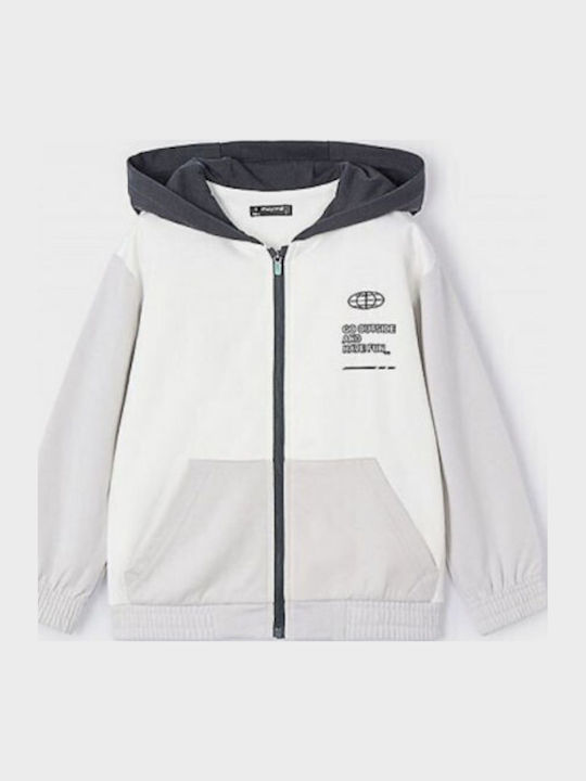 Kinder-Strickjacke Baumwolle mit Kapuzen Grüne